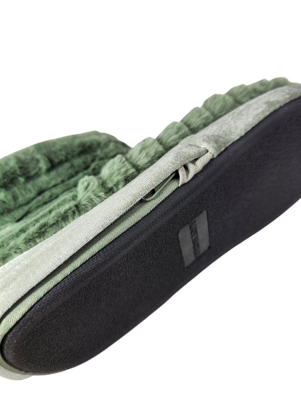 HealthTouch Soft Fluffy Massaging Booties - Green - Picture 10 of 10